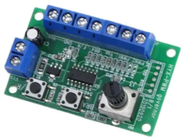 Alt view image 2 of 3 - Brushless Motor Governor DC 5V-28V PWM Speed Controller Motor Forward and Reverse Stepless Speed Regulator