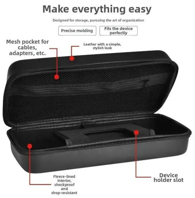 Alt view image 6 of 6 - Carrying Case Shockproof Protective Cover For Onexplayer FLY Apex Handheld Game Console- Bag