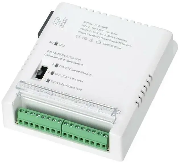 Alt view image 5 of 6 - CCTV Camera Power Supply Distribution Power Supply 90V-264VAC Input To 12V-13.8-15VDC Output
