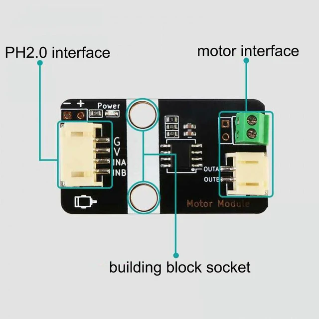 Alt view image 2 of 3 - Single-channel Motor Drive Module DC5V Motor Driver Board ligent Car Tracking and Obstacle Avoidance Motor Drive Part