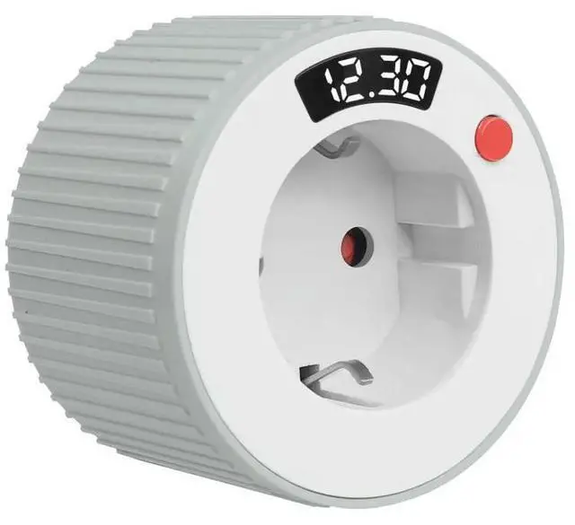 Alt view image 2 of 6 - Rotary Timer Socket 24 Hour European Standard Rotary Time Adjustment 3680W High Power Fireproof and Overload Resistant Socket