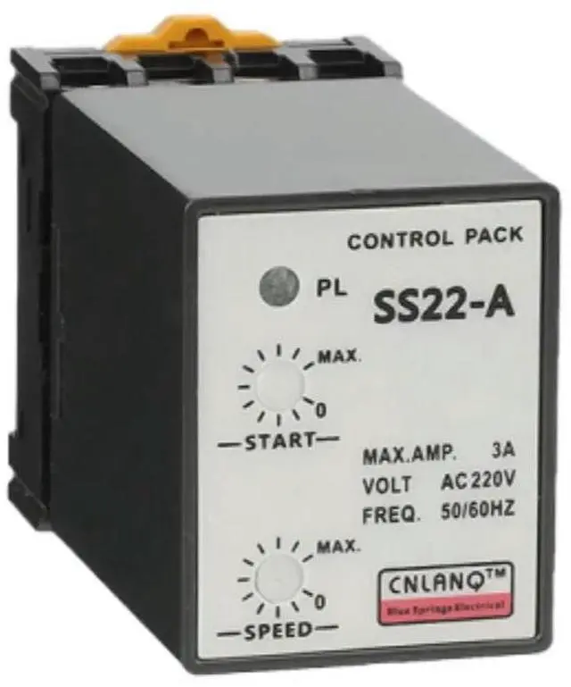 Alt view image 2 of 3 - 90-1400RPM Speed Regulator SS22 Motor Speed Controller AC 220V 50Hz Stepless Adjustable 6-250W Single Phase Motor Speed Governor