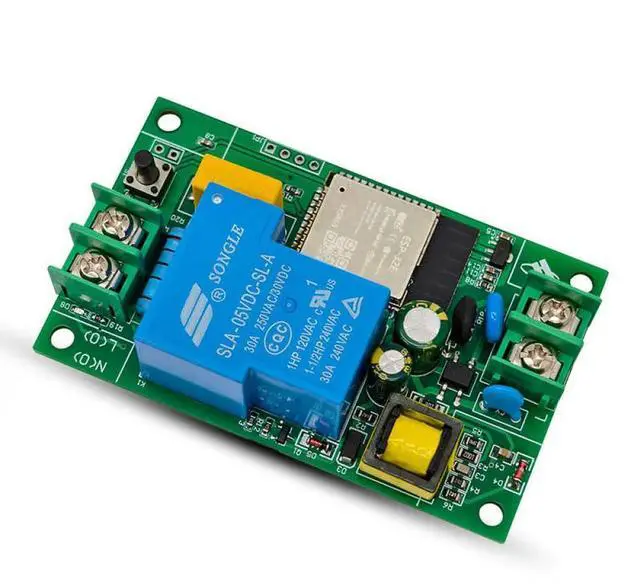 Alt view image 3 of 3 - ESP32 Bluetooth-compatible Relay Module Single Channel AC220V Power Supply Board 30A Support UART Burning Development