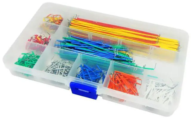 Alt view image 2 of 3 - 560PCS Jumper Kits 14 Lengths Breadboard Lines Circuit Board Jumpers U Shape Cable Wire Kit For PCB Bread Board