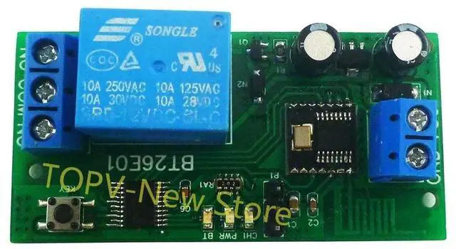 Main image of DC 12V 30A BLE 5.2 Bluetooth Relay Multifunction Motor Forward Reverse Controller with Limit Driver Module for Garage Door