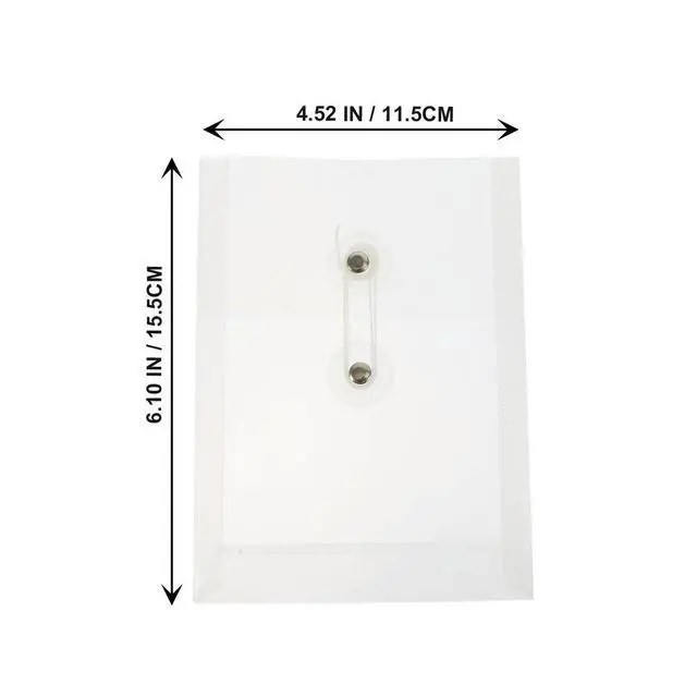 Alt view image 3 of 6 - 10Pcs Mini File Folders High-Density PP Document Bags Neat Voucher Card Coupon Organizer Stationery Pouches