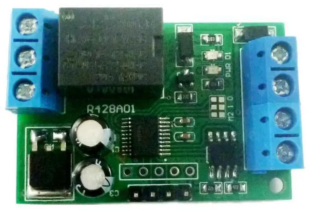 Alt view image 2 of 3 - 1 Channel DC12V Relay Switch Board RS485 MODBUS RTU Serial Port Multi-function Relay Module PLC Controller 6 Modes of Working