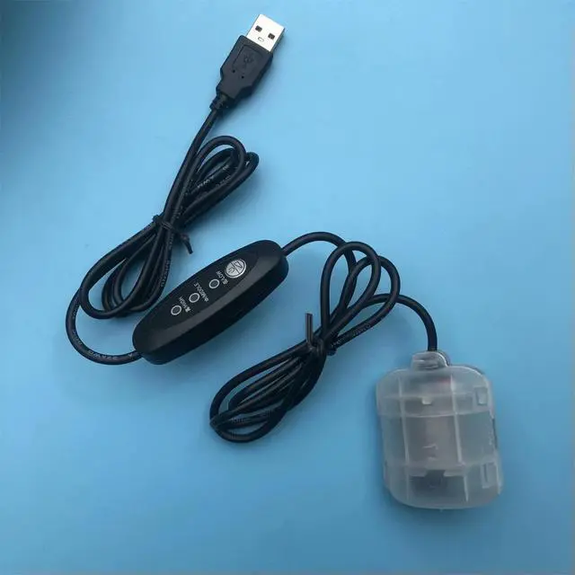 Alt view image 3 of 6 - DC5V USB Charger Vibrating Motor 3 Speed Regulator 3000-4500RPM Massage Motor Frog Breeding Vibration Motor with 1m Cable