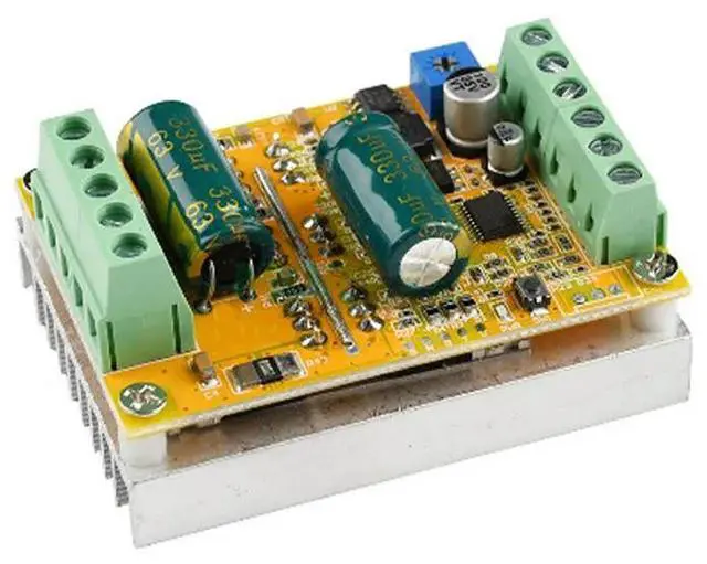 Alt view image 2 of 3 - BLDC 3 Phase DC Brushless Motor Controller 6.5-50V 380W 16A PWM Motor Speed Controller Driver Board without Hall Sensor