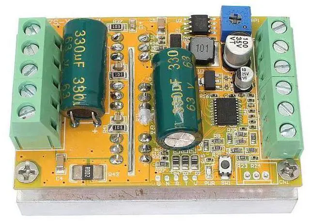 Main image of BLDC 3 Phase DC Brushless Motor Controller 6.5-50V 380W 16A PWM Motor Speed Controller Driver Board without Hall Sensor