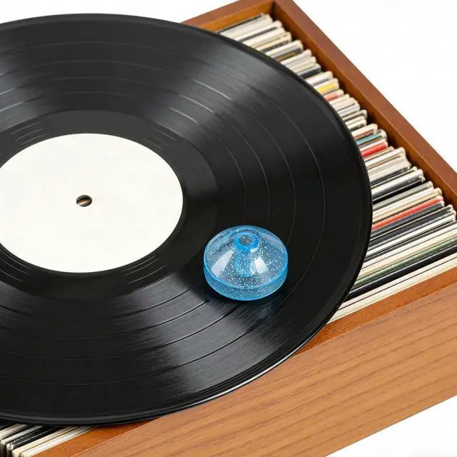 Alt view image 2 of 6 - 45Rpm Dome Record Adapter Plastic Inch Vinyl Replacement Part Turntable Vinyl Accessories Retro Record Player for Dj