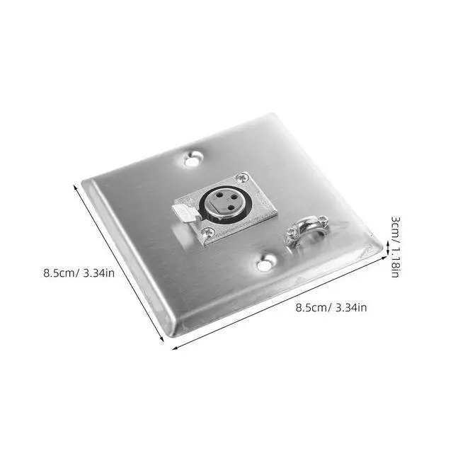 Alt view image 2 of 3 - Xlr Female Socket Panel Mount 3-Pin Microphone Accessory for Home Ktv Audio System High-Fidelity Sound Transmission Stable l