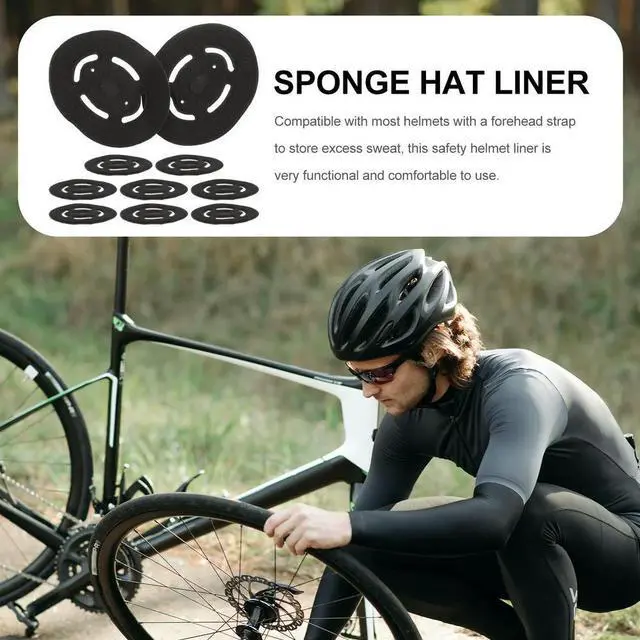 Alt view image 2 of 3 - 10Pcs Liners for Hard Hat Safety Sponge Liner High Protection Bump Cap Insert for Workshop Processing Outdoor Sports