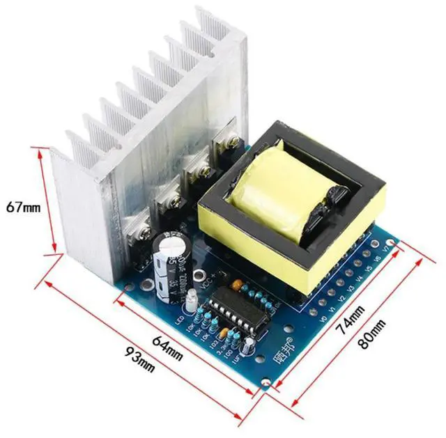 Main image of Inverter Square Wave Inverter Circuit Board DC 12V to AC 18V/220V/380V 500W Drive Board Step-Up Boost Converter Power Board