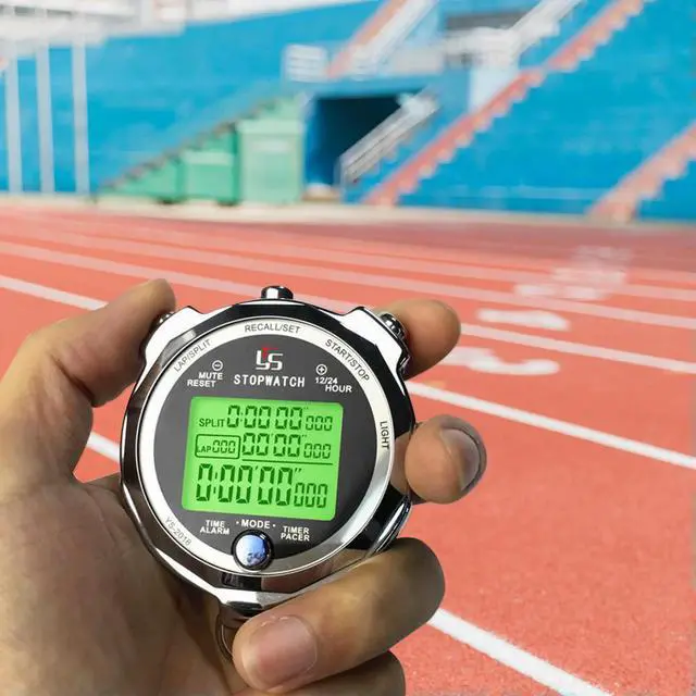 Alt view image 3 of 3 - Luminous Display Stopwatch Timer l Training Track and Field Referee Thousandth of a Second Running Training Sports Timer