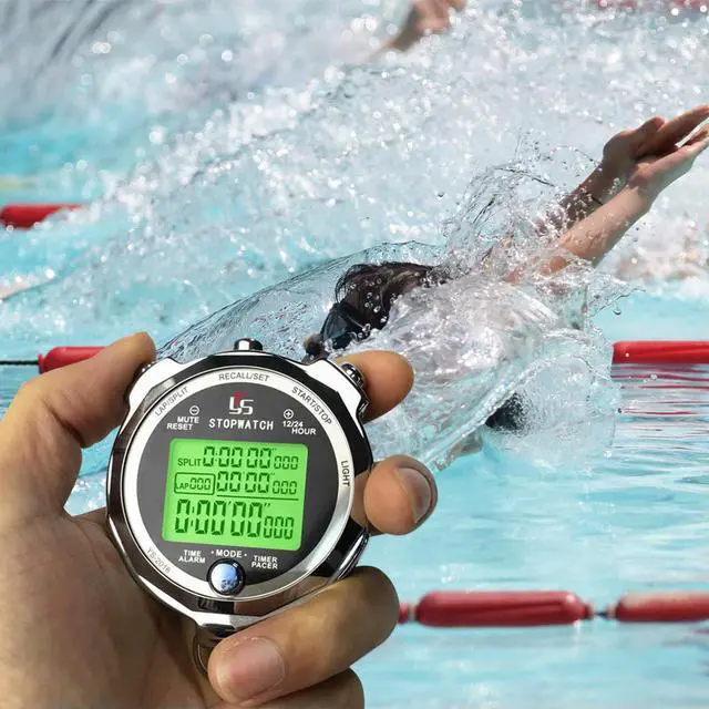 Alt view image 2 of 3 - Luminous Display Stopwatch Timer l Training Track and Field Referee Thousandth of a Second Running Training Sports Timer
