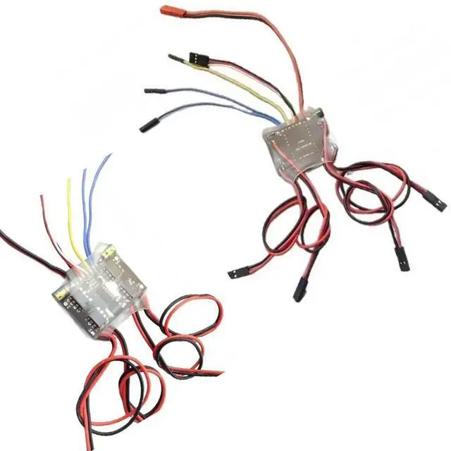 Main image of Bidirectional Brushed ESC 4-Way 5A 6V-14V 3S Dual Modes Mixing/Independent Control 1.5A BEC for RC Model Tank Tracked Vehicle