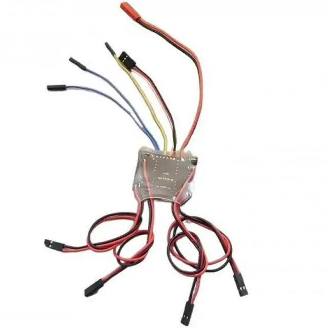 Alt view image 3 of 3 - Bidirectional Brushed ESC 4-Way 5A 6V-14V 3S Dual Modes Mixing/Independent Control 1.5A BEC for RC Model Tank Tracked Vehicle