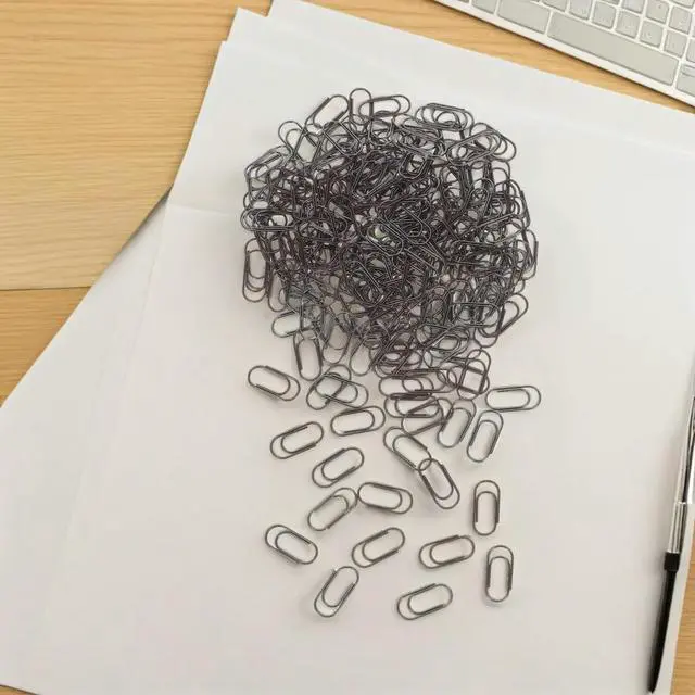 Alt view image 2 of 3 - 200Pcs Retro l Paper Clips Mini Size Elegant Vintage Design for Desk Decor Document Clamping Journal Scrapbook Use