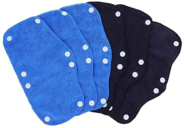 Main image of 6Pcs Hard Hat Sweatbands Soft Absorbent Liners Clipon Design Washable Reusable Pads for Construction Workers Safety