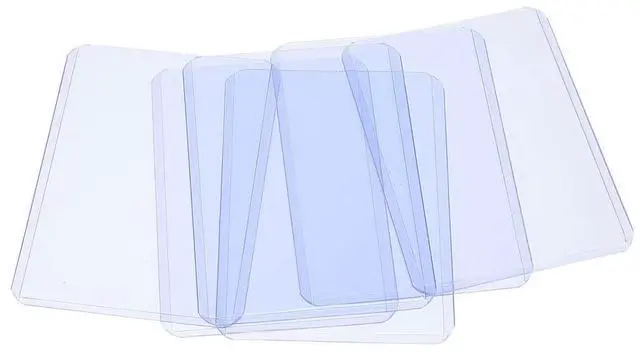Alt view image 2 of 3 - 25Pcs Game Card Protective Covers Transparent PVC Double Layer Plastic Inserts Picture Display Pages Booklet for Id