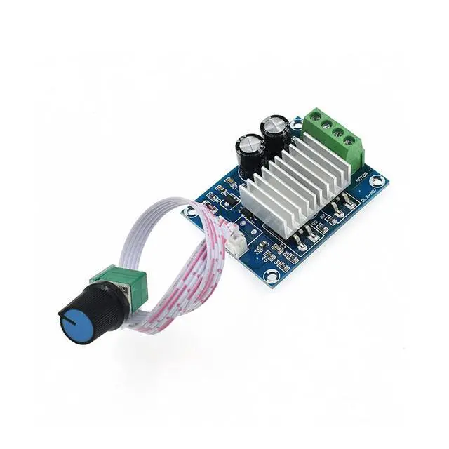 Alt view image 2 of 6 - PWM DC12-24V Motor Speed Controller 20A Motor Speed Governor Adjustable Regulator Temperature Regulating Dimming Switch