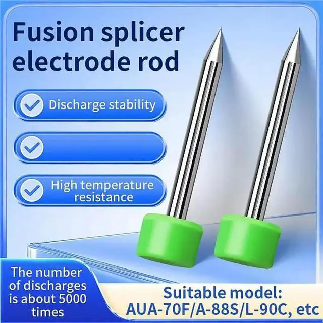 Alt view image 6 of 6 - Electrode Rod AUA-70F/A-88S/L-90C Fiber Optic Fusion Splicer Electrode Needle Discharge Over 5000 Times