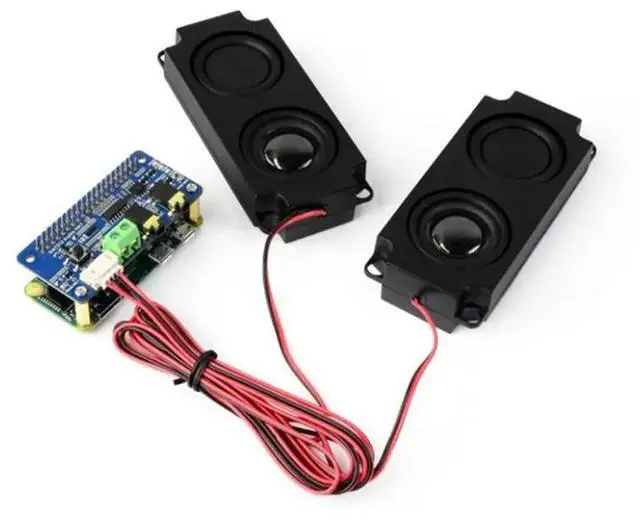 Alt view image 5 of 6 - DA7212 I2S Audio Board For Raspberry Pi Compatible Stereo Codec Dual Microphone Support With Speaker, Headphone& AUX I/O