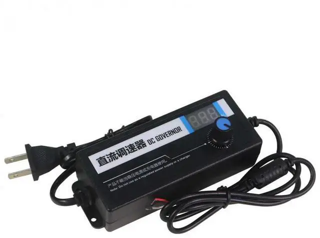 Alt view image 3 of 6 - AC220V to 12V DC Motor Speed Governor 12V 3A Digital Display DC Stepless Speed Regulation Dimming Slow Start and Stop Regulator