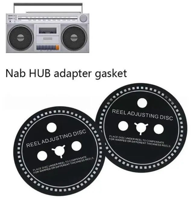Alt view image 6 of 6 - For NAB For Studer TEAC Reel-To-Reel Tape Recorder Adapter Sp4PCS 0.7Mm Thickness Professional Sound Equipment Parts