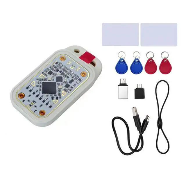 Alt view image 4 of 6 - Chameleon V3.0 RFID Chip Reader 125Khz 13.56Mhz ID IC Tag Copyer +2Xuid Keychain+2Xcuid Keychain+2Xuid Card