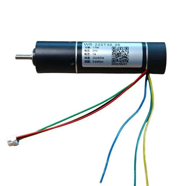 Alt view image 2 of 3 - 16Bit Encoder Brushless Motor WR22ST48-36 22mm Brushless Motor Coreless Gear Motor 24V 17W 10000RPM 0.64Nm
