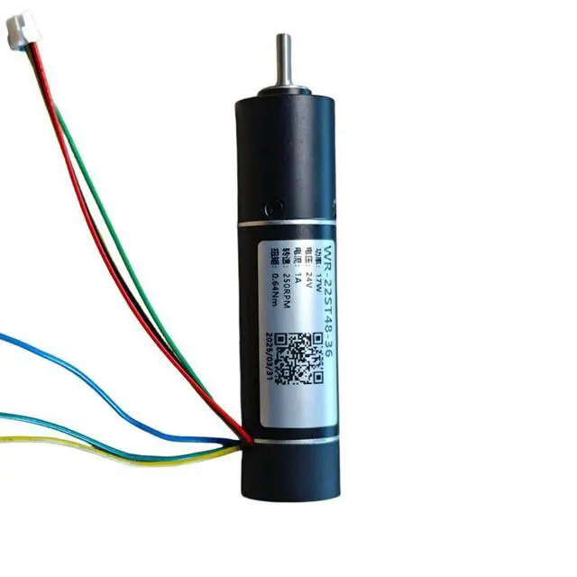 Alt view image 3 of 3 - 16Bit Encoder Brushless Motor WR22ST48-36 22mm Brushless Motor Coreless Gear Motor 24V 17W 10000RPM 0.64Nm
