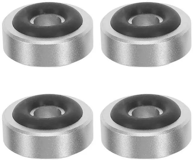 Main image of 4Pcs Speaker Isolation Feet Aluminum Alloy Anti Vibration Pads Non-Slip Rubber Ring Shock Absorbing Subwoofer Audio Equipment
