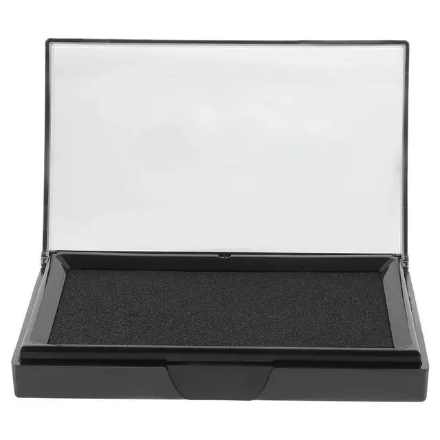 Alt view image 2 of 6 - Inkpad Stamp Box Calligraphy Supply Water Color Painting Inkpad Drawing Black Dye Pads Exquisite Retro Chinese Office Stamp