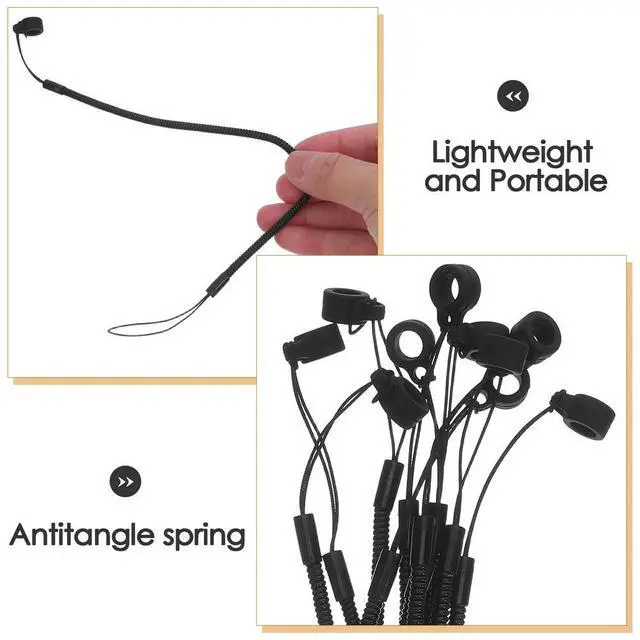 Alt view image 3 of 6 - 10Pcs Stylus Pen Lanyard Elastic Spring Coil Tether 30Cm Anti-Loss Stylus Strap for Tablet Touch Pen Universal Compatibility