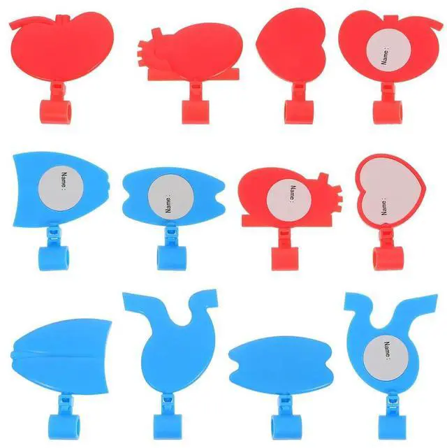 Main image of 12Pcs Organ Shaped Stethoscope Name Tags Lightweight Stethoscope Id Tag Nurse Staff Identification