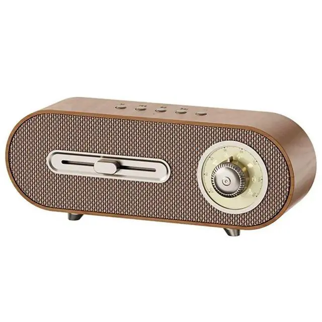 Alt view image 4 of 6 - Retro Speakers JY67-Pro Long Life Support TF Card White Noise Timer Function AI Speakers
