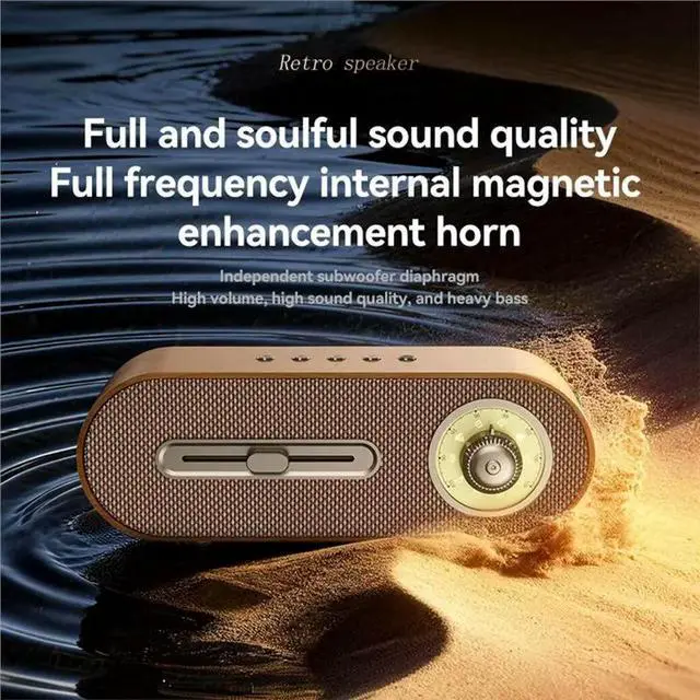 Alt view image 6 of 6 - Retro Speakers JY67-Pro Long Life Support TF Card White Noise Timer Function AI Speakers