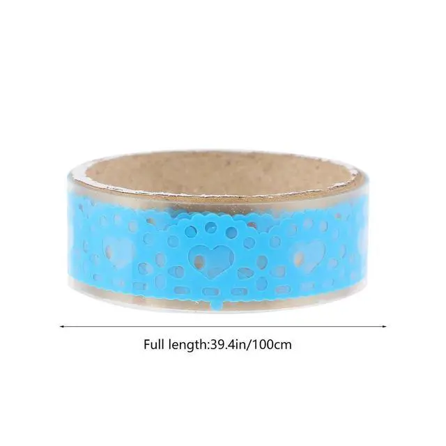 Alt view image 3 of 3 - 12Pcs Self Adhesive Lace Tape Hollow Out Decorative Accessories for Photo Album Scrapbooking DIY Craft Decoration