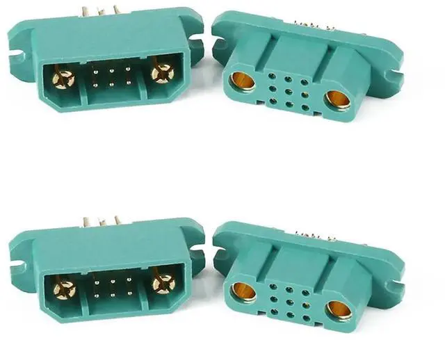 Alt view image 3 of 6 - 2Pair VTOL Pro MPX2+9 Connector JX9 Multi Wire Servo Extension Male Female Plug for RC Airplane Turbine Jet Model DIY BMS Charge