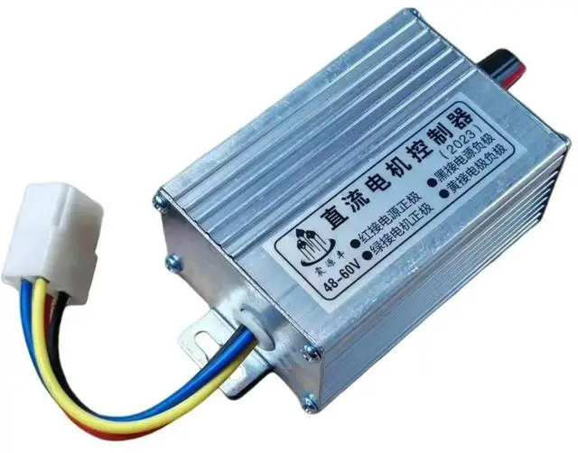 Alt view image 2 of 6 - 48V-60V 10A Brushed DC Motor Speed Controller, Electric Motor Speed Regulator Governer Motor Speed Adjustable Switch