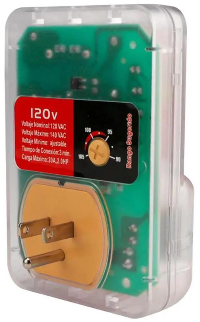 Main image of Voltage Protector 120V 20A 2400W Single Outlet Surge Protector Multi Function Plug Overvoltage and Undervoltage Protector Plug