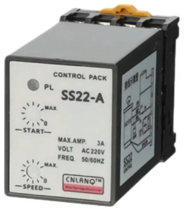 Alt view image 3 of 3 - SS22 Motor Speed Controller AC220V 50Hz Stepless Adjustable 6-250W Single Phase Motor Speed Governor 90-1400RPM Speed Regulator