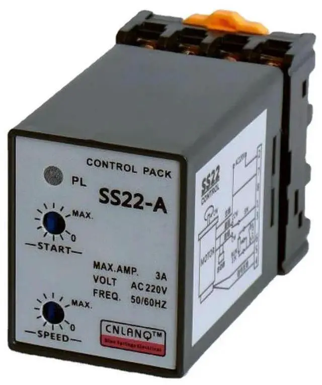 Main image of SS22 Motor Speed Controller AC220V 50Hz Stepless Adjustable 6-250W Single Phase Motor Speed Governor 90-1400RPM Speed Regulator