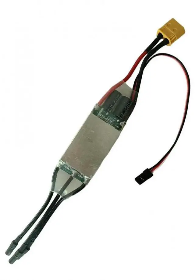 Alt view image 6 of 6 - 50A Brushless Electronic Speed Controller Bidirectional Forward Reverse 2S-6S 5V 3A UBEC for RC Boat Underwater Robot Thruster