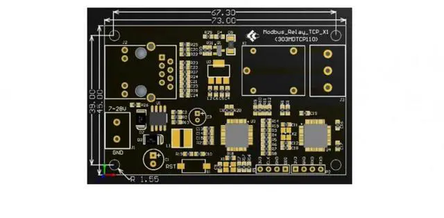 Alt view image 4 of 6 - Modbus RTU Single-channel Network Relay Module Wired Ethernet Local Area Network Control Relay Support Secondary Development