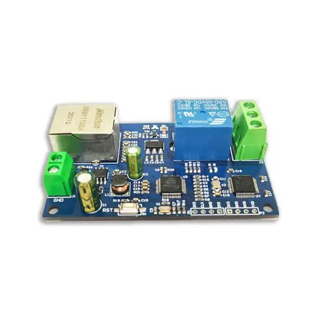 Alt view image 6 of 6 - Modbus RTU Single-channel Network Relay Module Wired Ethernet Local Area Network Control Relay Support Secondary Development