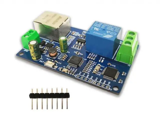 Alt view image 5 of 6 - Modbus RTU Single-channel Network Relay Module Wired Ethernet Local Area Network Control Relay Support Secondary Development