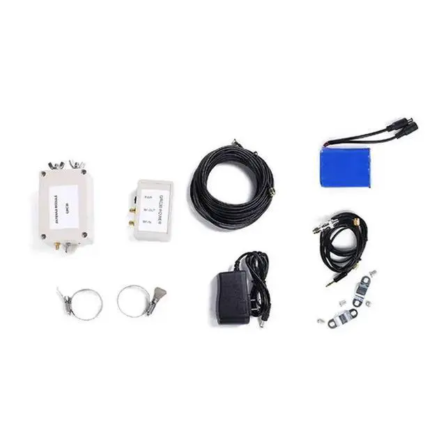 Alt view image 4 of 6 - GRC30 Active Loop Antenna+ Miniwhip 2 In 1 Short Wave Antenna Power Box 0.1- 180Mhz Amateur Radio US Plug